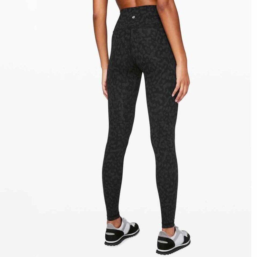 Lululemon Black Gray High-Rise 25" Camo Leggings Women's Size 2 - Picture 2 of 10